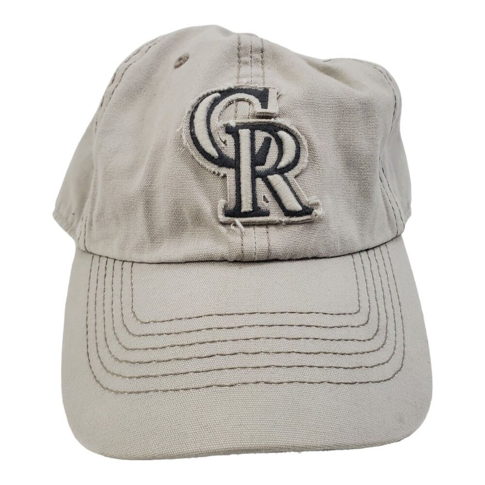 COLORADO ROCKIES Hat Cap One Size Adult Beige Strapback '47 MLB Baseball